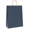 Papieren kraftzakken 50 st met hengsels 32x12x42 cm blauw