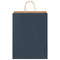 Papieren kraftzakken 50 st met hengsels 32x12x42 cm blauw