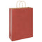 Papieren kraftzakken 50 st met hengsels 32x12x42 cm rood
