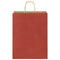 Papieren kraftzakken 50 st met hengsels 32x12x42 cm rood