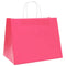 Papieren kraftzakken 50 st met hengsels 32x22x24 cm roze