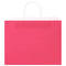 Papieren kraftzakken 50 st met hengsels 32x22x24 cm roze