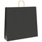 Papieren kraftzakken 50 st met hengsels 54x15x49 cm zwart