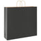 Papieren kraftzakken 50 st met hengsels 54x15x49 cm zwart