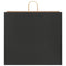 Papieren kraftzakken 50 st met hengsels 54x15x49 cm zwart