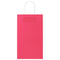 Papieren kraftzakken 50 st met hengsels 21x11x36 cm roze