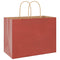 Papieren kraftzakken 50 st met hengsels 32x17x25 cm rood