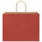 Papieren kraftzakken 50 st met hengsels 32x17x25 cm rood