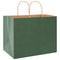 Papieren kraftzakken 50 st met hengsels 32x22x24 cm groen