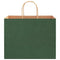 Papieren kraftzakken 50 st met hengsels 32x22x24 cm groen