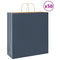 Papieren kraftzakken 50 st met hengsels 45x17x48 cm blauw