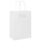 Papieren kraftzakken 50 st met hengsels 15x8x21 cm wit