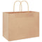 Papieren kraftzakken 250 st met hengsels 32x17x25 cm bruin