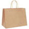 Papieren kraftzakken 250 st met hengsels 32x17x25 cm bruin