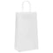 Papieren kraftzakken 250 st met hengsels 21x11x36 cm wit