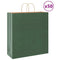 Papieren kraftzakken 50 st met hengsels 45x17x48 cm groen
