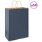 Papieren kraftzakken 50 st met hengsels 32x17x44 cm blauw