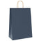 Papieren kraftzakken 50 st met hengsels 32x17x44 cm blauw