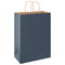Papieren kraftzakken 50 st met hengsels 32x17x44 cm blauw