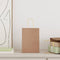 Papieren kraftzakken 250 st met hengsels 15x8x21 cm bruin