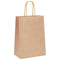Papieren kraftzakken 250 st met hengsels 15x8x21 cm bruin