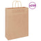 Papieren kraftzakken 250 st met hengsels 32x12x42 cm bruin