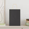 Papieren kraftzakken 50 st met hengsels 21x11x31 cm zwart