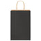 Papieren kraftzakken 50 st met hengsels 21x11x31 cm zwart