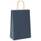 Papieren kraftzakken 50 st met hengsels 21x11x31 cm blauw