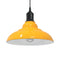Hanglamp in hoogte verstelbaar E27 31 cm metaal glanzend geel