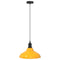 Hanglamp in hoogte verstelbaar E27 31 cm metaal glanzend geel