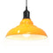 Hanglamp in hoogte verstelbaar E27 31 cm metaal glanzend geel