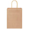 Papieren kraftzakken 50 st met hengsels 21x11x28 cm bruin