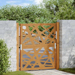Poort met lichtontwerp 105x105 cm weervast staal