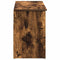 Schoenenbank 102x30,5x45 cm bewerkt hout gerookt eikenkleurig