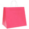 Papieren kraftzakken 50 st met hengsels 32x22x28 cm roze