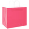 Papieren kraftzakken 50 st met hengsels 32x22x28 cm roze