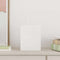 Papieren kraftzakken 50 st met hengsels 18x8x22 cm wit