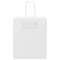 Papieren kraftzakken 50 st met hengsels 18x8x22 cm wit