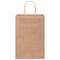 Papieren kraftzakken 250 st met hengsels 21x11x31 cm bruin