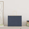 Papieren kraftzakken 50 st met hengsels 32x17x25 cm blauw