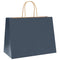 Papieren kraftzakken 50 st met hengsels 32x17x25 cm blauw