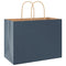 Papieren kraftzakken 50 st met hengsels 32x17x25 cm blauw