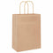 Papieren kraftzakken 250 st met hengsels 21x11x28 cm bruin