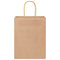 Papieren kraftzakken 250 st met hengsels 21x11x28 cm bruin