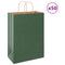Papieren kraftzakken 50 st met hengsels 32x17x44 cm groen