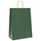 Papieren kraftzakken 50 st met hengsels 32x17x44 cm groen