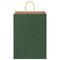 Papieren kraftzakken 50 st met hengsels 32x17x44 cm groen