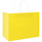 Papieren kraftzakken 50 st met hengsels 32x17x25 cm geel