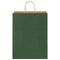 Papieren kraftzakken 250 st met hengsels 32x12x42 cm groen